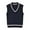 Navy, variant on Zwiiyzr Baby Boys Girls Sweater Vest School Uniform V Neck Comfort Knitted Sleeveless Pullover Sweater Vest 4-12 Years Olive Green