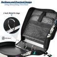 thumbnail image 4 of Haosy 3 Ring Zipper Binder with Shoulder Strap Waterproof Trapper Keeper 2 Inch D-Ring 500 Sheets Capacity, Crazy Cool Skull, 4 of 7