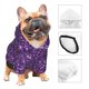 thumbnail image 3 of Fotbe Purple Glitter Sudadera con Estampado para Perros Pequeños – Suéter con Capucha para Mascotas, Tela Suave de Forro Polar con Bolsillo-Large, 3 of 7