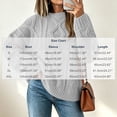 thumbnail image 3 of SeekIslan Women's Sweaters with Crew Neck Long Sleeve Cable Knit Loose Pullover, 3 of 5