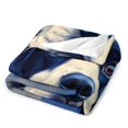 thumbnail image 3 of Dog Print Flannel Blanket Novelty Pattern Nap Blanket Sofa Room Office Soft Throw Blanket Outdoor Camping Warm Blanket, 3 of 4