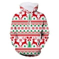 thumbnail image 2 of CONZONE Christmas Mens Hoodies Xmas Reindeer Hoodie for Men Graphic Long Sleeve Pullover Hooded Sweatshirt Soft Fall Winter Sweatshirts With Pocket, 2 of 3
