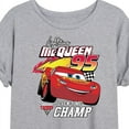 thumbnail image 3 of Disney Cars - Lightning McQueen Seven-Time Champ - Juniors Ideal Flowy Muscle T-Shirt, 3 of 5