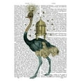 thumbnail image 2 of Fab Funky 26x32 White Modern Wood Framed Museum Art Print Titled - Ostrich Beekeeper, 2 of 4