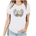 thumbnail image 1 of Mujeres Manga Corta de Verano Tops Día de San Valentín Impreso Cuello Redondo, Camisa de Moda Casual Blusa, 1 of 6