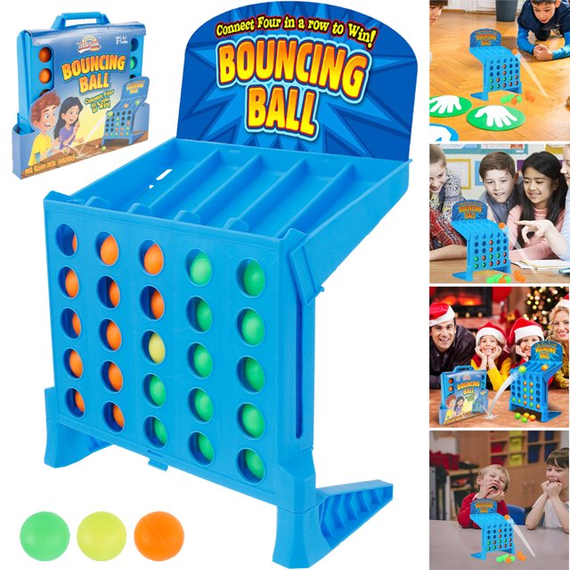 Muyoka Juego de rebote de 4 disparos, juego de pelota de rebote de tiro de enlace, juego de mesa de entrenamiento de habilidad manual, juego de mesa educativo, Juguetes