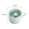 thumbnail image 2 of Taza de cerámica de 2 uds perfecl Interior de Animales preciosos 3D, 2 of 8