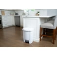 thumbnail image 2 of Mistral 30L Step on Garbage Can White, 2 of 6