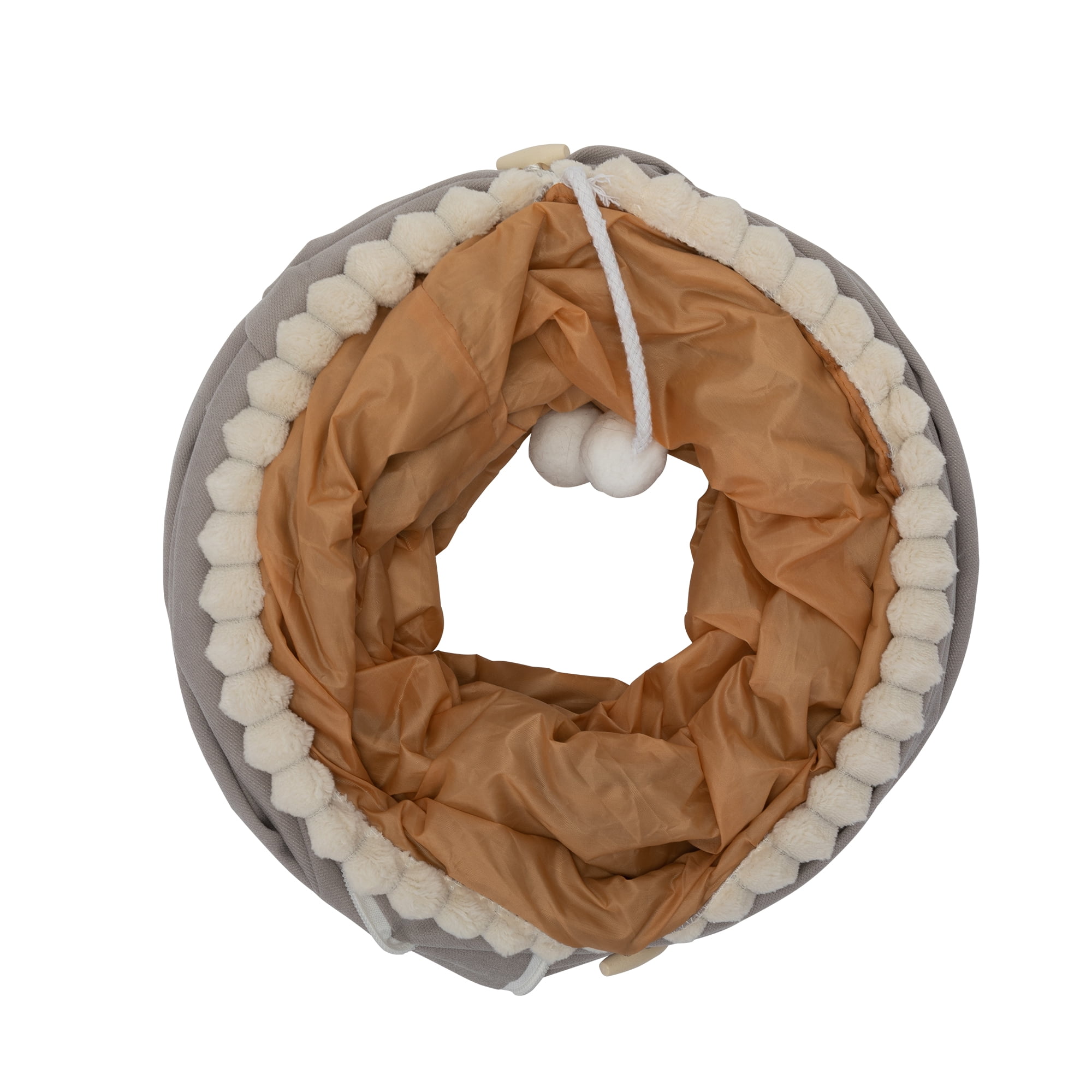 Pefilos 2-in-1 Large Cat Tunnel Bed for Indoor, Cat Tube with Collapsible Washable Cat Bed, Cat Toys for Small Medium Kitty City, Gray Pefilos 2-in-1 Large Cat Tunnel Bed for Indoor, Cat Tube with Collapsible Washable Cat Bed, Cat Toys for Small Medium Kitty City, Gray