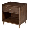 thumbnail image 3 of Home Fare Stanley One Drawer Mahogany Wood Bookshelf Nightstand, 3 of 9