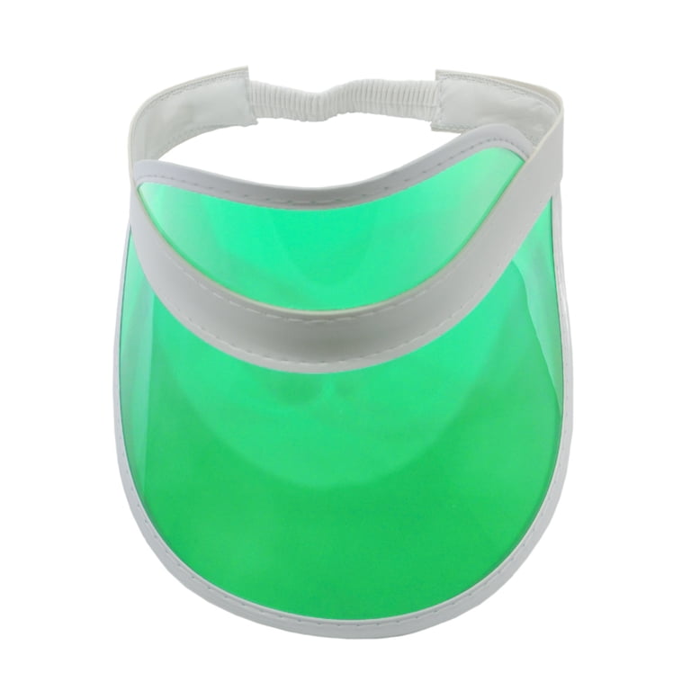 3 Pack Sun Visor Hats Women Men Clear Colorful Plastic Party  display picture 3