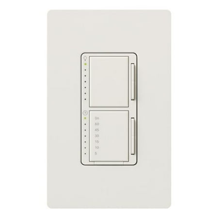 Dimmer Switch Timer - Lutron MA-L3T251-WH Maestro 300 Watt Single Pole Dimmer And Timer Switch, White