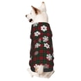 thumbnail image 1 of Fotbe Plaid Snowflakes Festive Sudadera con Estampado para Perros Pequeños – Suéter con Capucha para Mascotas, Tela Suave de Forro Polar con Bolsillo-Small, 1 of 7