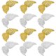 thumbnail image 4 of 12 adornos de alas de ángel para tarta, miniadornos creativos de plástico para manualidades, para fiestas, cumpleaños y tartas navideñas, 4 of 7