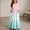 Pink, variant on ITSAME Girls A-Line Dress Gradient Print Crew Neck Flowy Ruffle 3/4 Sleeve Summer Casual A-Line Dress Pink Size 6