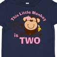 thumbnail image 4 of Inktastic Little Monkey Girl 2nd Birthday Girls Toddler T-Shirt, 4 of 5