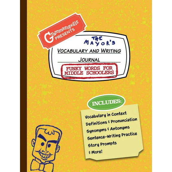 Grammaropolis Vocabulary Workbooks Funky Words for Middle Schoolers Vocabulary and Writing Journal: Definitions, Usage in Context, Fun Story Prompts, & Mor, (Paperback)