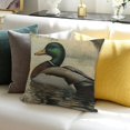 thumbnail image 3 of Decorative Pillows for Couch Old Fashioned Antique Duck Art Pillow Cover, 3 of 5