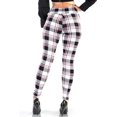 thumbnail image 5 of Tregging Skinny Pants With Zipper Pockets - Red, Black, White Plaid, 5 of 7