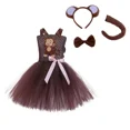 thumbnail image 3 of Disfraz de Miss Fox naranja, vestido con tutú para niñas, disfraz de cosplay con temática de bosque para niños, vestidos de fiesta, lindos disfraces de animales para cumpleaños, 3 of 5