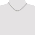 thumbnail image 4 of 925 Sterling Silver Curb Chain Styles Necklace 3.2 mm Beveled 16 inch, 4 of 4