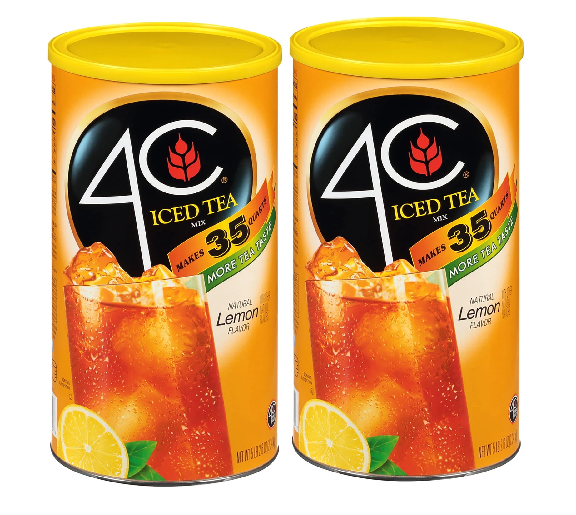 2 Pack 4C 35Qt. Lemon Iced Tea Mix (82.6 oz.)