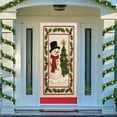 thumbnail image 4 of Christmas Door Curtain Decor, Polyester Fabric Holiday Door Cover for Indoor and Outdoor, Large Background Banner for Christmas Party and Home Photo(F), 4 of 5