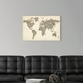 thumbnail image 3 of Great Big Canvas "World map made up of shoes"  by Michael Tompsett Black Gray   Wrapped Canvas Print Wall Artwork, 3 of 7