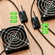 thumbnail image 5 of 8cm USB Cooling Fan with 3-Speed Thermostat for Router and Console Heat Management, 5 of 5