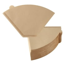 100pcs Cone Coffee Filters, Unbleached Brown Paper, 1-2 Cup, Unbleached Paper Coffee Filter