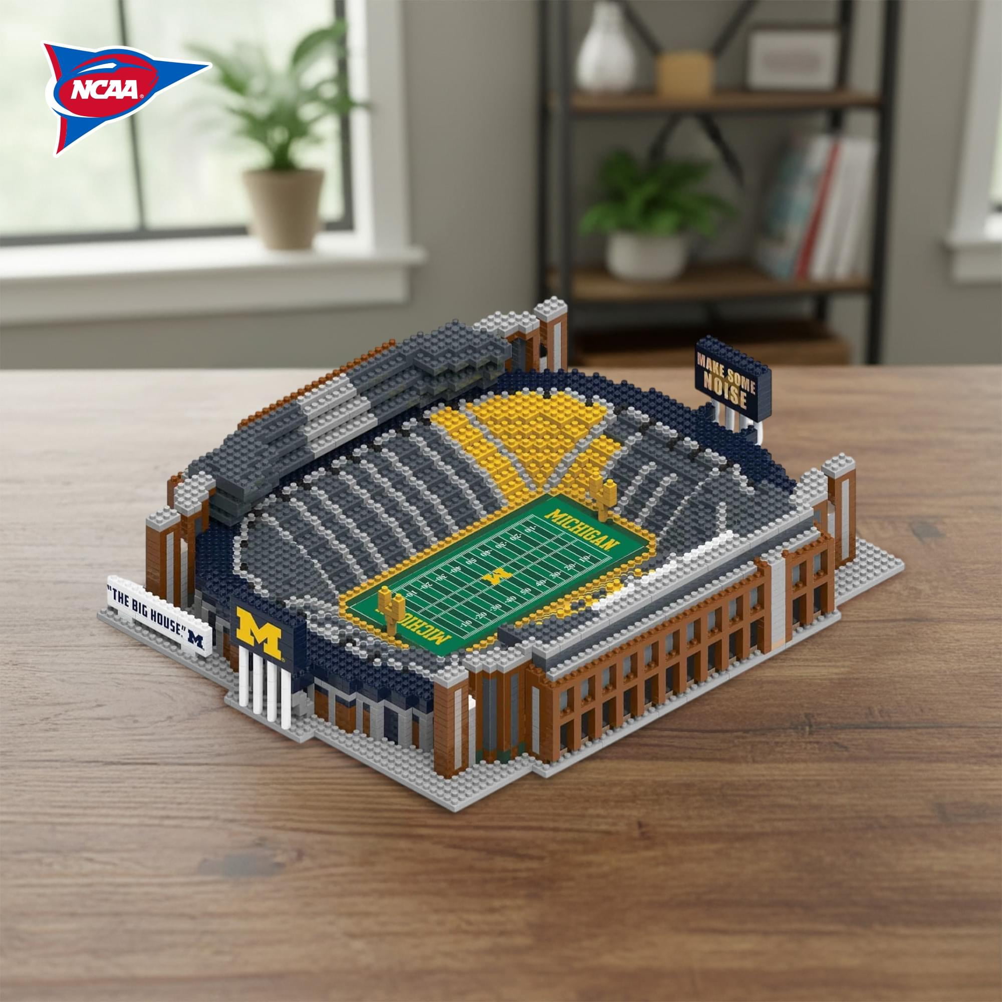 Michigan Stadium FOCO 3D BRXLZ Building Set Football Stadium Michigan Wolverines "The Big House" Full Size