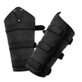 thumbnail image 4 of 2x brazaletes medievales protectores de brazo Vintage hombres mujeres pulsera de cuero PU protector de muñeca para fiesta Halloween Cosplay Accesorios Negro Yinane Brazaletes, 4 of 8