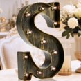thumbnail image 1 of Letra para marquesina OYCBUZO LED en negro dorado, estilo vintage, S, 1 of 6