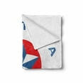 thumbnail image 2 of Texas Star Soft Flannel Fleece Throw Blanket, Proud to Be a Texan Words with Star Motif in Circle Patriotic Message, Cozy Plush for Indoor and Outdoor Use, 70" x 90", Blue and Vermilion, by Ambesonne, 2 of 6