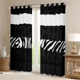 thumbnail image 2 of Feelyou Zebra Cheetah Print Curtains Pack of 2 (52x84 Each), Polkadots Window Curtains, 2 of 6