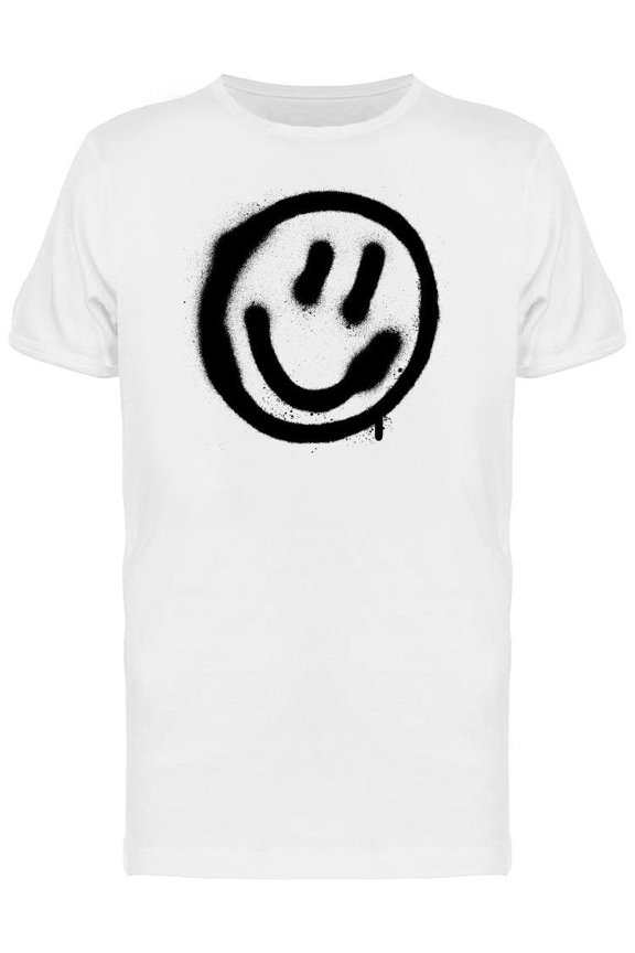Graffiti Smiling Face T-Shirt Men -Image by Shutterstock, Male 3X-Large