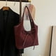 thumbnail image 3 of Bolso Tote Bandolera 8846 Gran Capacidad Piel Lijada (Vino) Rojo, 3 of 9