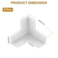 thumbnail image 2 of Uxcell Protecteurs d'Angle 8 Pcs Protecteurs d'Angle de Table Garde d'Angle de Meuble et Pare-Chocs de Bords (Forme 3D, Blanc), 2 of 6