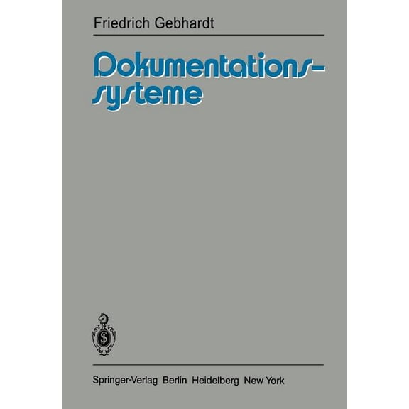 Dokumentationssysteme, (Paperback)