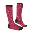 thumbnail image 3 of Bingfone Compression Socks For Women And Men Long Socks For Running Athletic Cycling Nurse-Pink Glitter, 3 of 9
