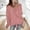 Pink, variant on Aloohaidyvio Sweaters for Women,Womens Fashion Solid Long Sleeve Sweater Loose V-Neck Knitting Sweater