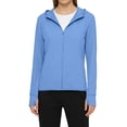 thumbnail image 3 of Womens Athletic Jacket, UPF50+ UV Protection Hoodie Jacket Lightweight Zip Up Long Sleeve Sun Shirt with Thumb Holes 4XL Blue, 3 of 6