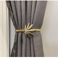 thumbnail image 1 of 4Pack Curtain Tiebacks Aluminum Alloy Spring Design Curtain Holdback Leaf Carving Design Curtain Ties for Drapes Curtain Ties Backs Curtain Curtain Holdback Decor (Sliver Maple-Leaf), 1 of 5