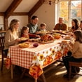 thumbnail image 5 of Fall Thanksgiving Tablecloth Rectangle Festive Washable & Durable for Holiday Dining Table Party Kitchen Indoor Outdoor Fall Decorations for Home by MPOISVA, 5 of 8