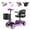 PurPle, variant on Lightweight Folding Mobility Scooter for Adults, 350W Motor, 5.5 MPH, 14.6 Miles Range, Removable Battery, 320 LBS Capacity, Basket, Rain Cover, Cup Holder & Phone Holder