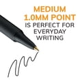 thumbnail image 5 of BIC Soft Feel Black Retractable Ballpoint Pens, Medium Point (1.0mm), 12-Count, 5 of 6