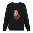 thumbnail image 2 of COMIO Christmas Lights Chicken Shirt Santa Funny Xmas Tree Chicken Sweatshirt, 2 of 4