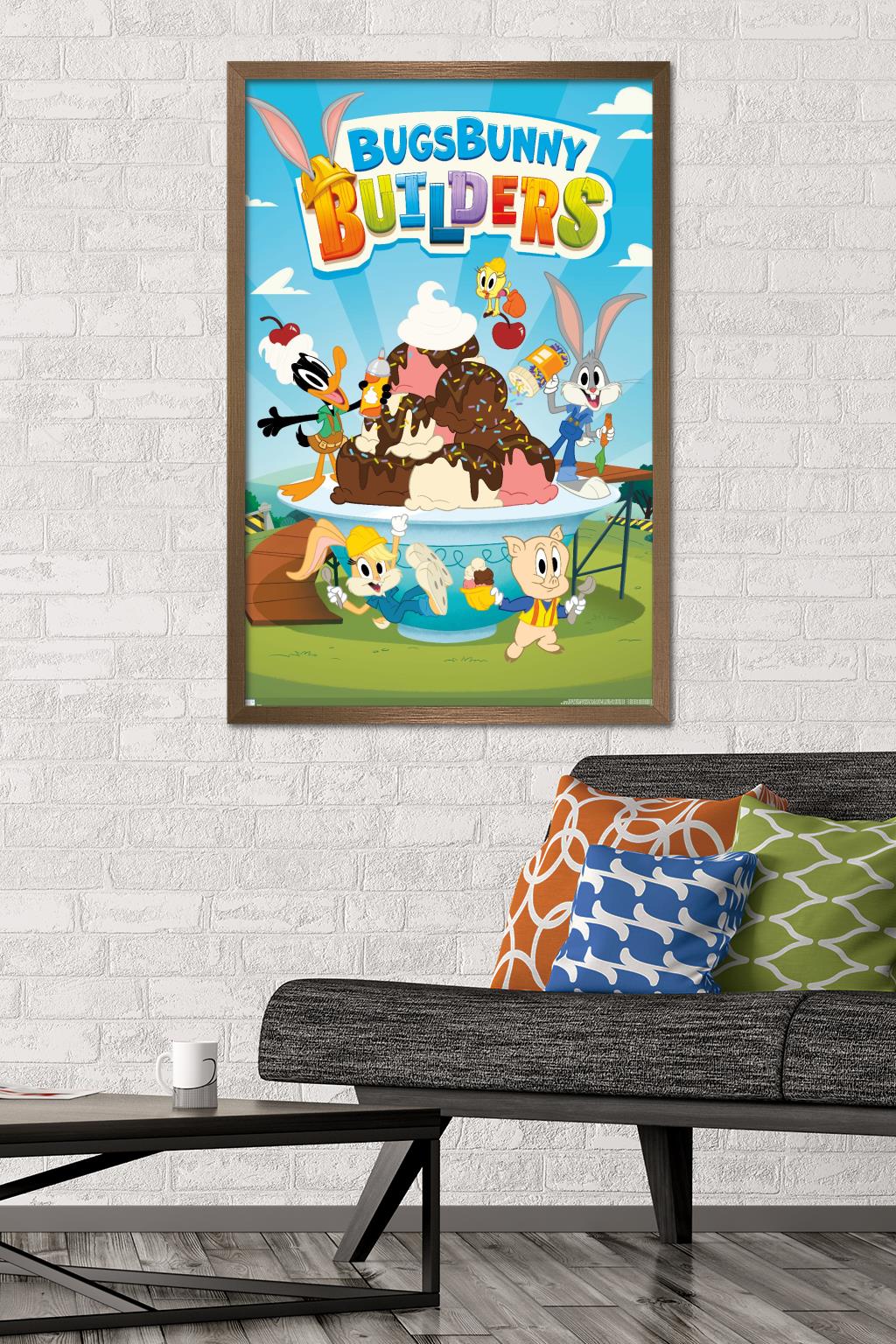 Bugs Bunny Builders - Key Art Wall Poster, 22.375" x 34" Framed