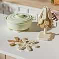 thumbnail image 3 of Décorations de Table de Rangement en Forme d'Arbre de Noël en Silicone Isolant la Chaleur, 3 of 7