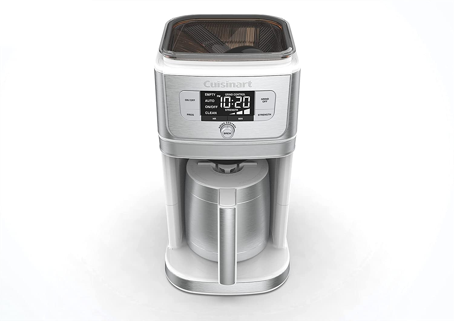 CUISINART COFFEE GRINDER & BREWER DGB-500 12 CUP COFFEE MAKER WHITE Tested  ✓